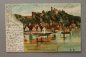 Preview: Ansichtskarte Litho AK Hirschhorn a Neckar 1899 Boot Burg Kirche Gebäude Schloss Architektur Ortsansicht Hessen